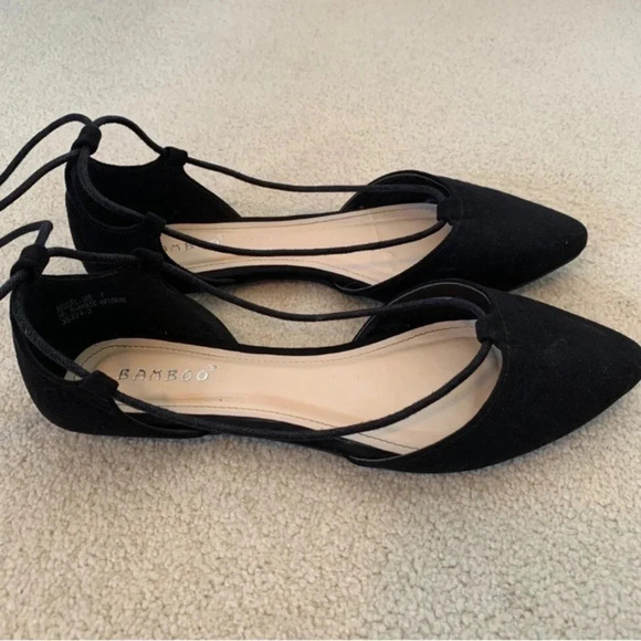Tie Up  Ballet Flats - Picture 1 of 5